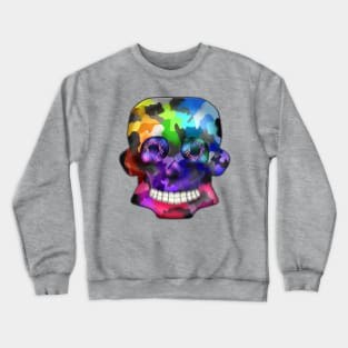 Skull - Rainbow Camo Crewneck Sweatshirt